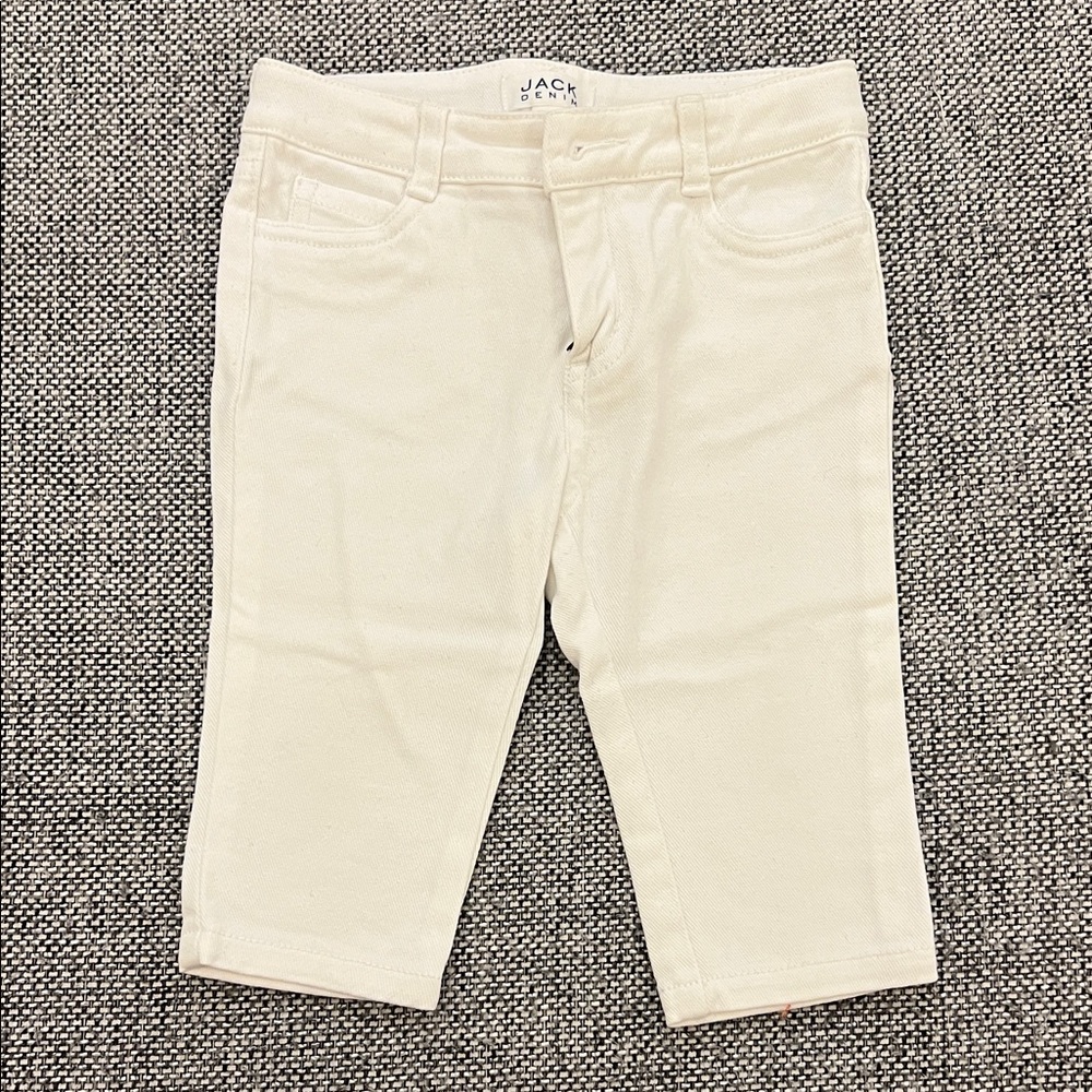 Janie and Jack White Denim Kids Jeans 18-24M